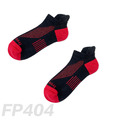 雙側翼減壓運動型船短襪 FP404（黑色）
