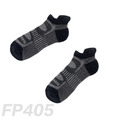 雙側翼減壓運動型船短襪 FP405（黑色）