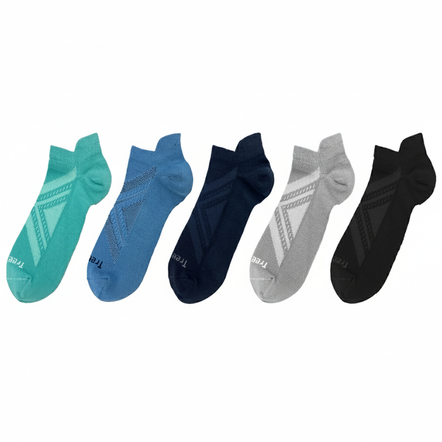 X型雙向薄底減壓船型襪 短襪  FP701