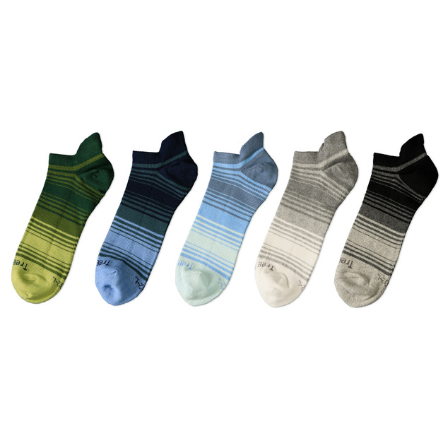 條紋漸層減壓休閒船短襪 FP702