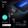 【ONPRO】UC-MFICL120G Type-C to Lightning 彎頭 iPhone快充傳輸線（1.2M）_6