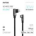 【ONPRO】UC-MFICL120G Type-C to Lightning 彎頭 iPhone快充傳輸線（1.2M）_1