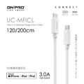 【ONPRO】UC-MFICL Type-C to Lightning 快充PD充電傳輸線(120cm/200cm)