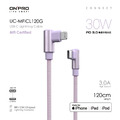 【ONPRO】UC-MFICL120G Type-C to Lightning 彎頭 iPhone快充傳輸線（1.2M）_2