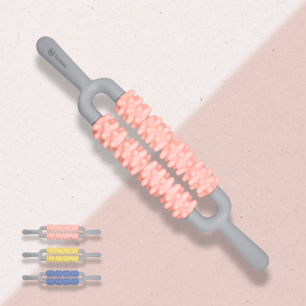 雙層按摩滾輪棒