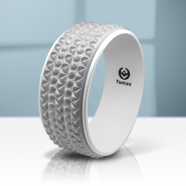 白月瑜珈輪 (後彎美背輔助神器放鬆伸展/達摩輪)