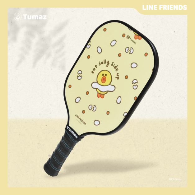 【LINE FRIENDS正版授權】專業認證 輕量玻璃纖維匹克球拍