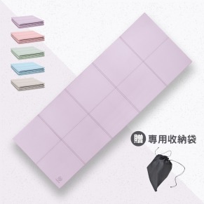 【贈收納袋】5mm 加寬TPE方形折疊瑜珈墊/台灣製/可超取