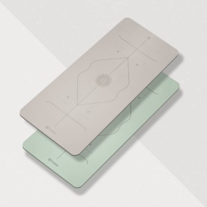 加寬TPE正位線瑜珈墊(厚0.6cm x 寬90cm x 長183cm) (贈魔鬼氈束帶)