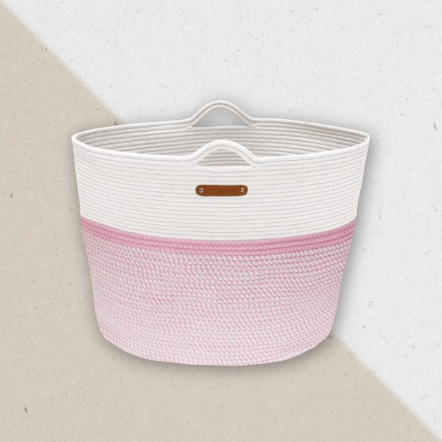 手提棉繩收納籃