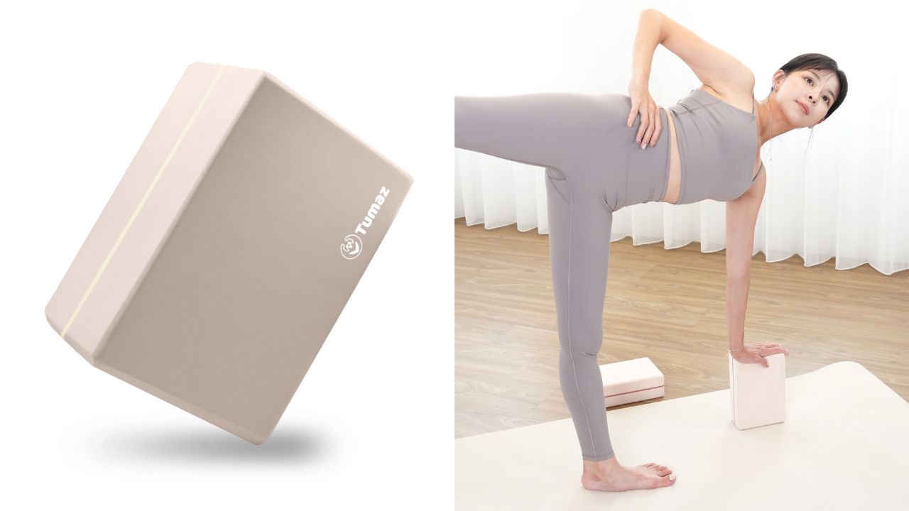 月熊加重加寬瑜珈磚，讓每一次練習更穩、更深、更自在！