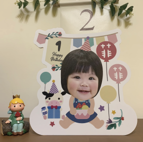 可愛照片生日立牌－生肖