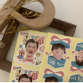 可愛照片生日貼紙
