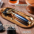 古銅系列尊爵四件組五刀式刮鬍刀禮盒 - 帝王藍_2