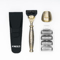 【FREED】尊爵四件組刮鬍刀禮盒 -仿古銅蝕刻雕花