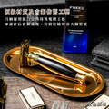 雙刃式古銅刮鬍刀豪華禮盒四件組 - 極致黑_2