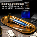 雙刃式古銅刮鬍刀豪華禮盒四件組 - 帝王藍_2