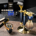 五刀式古銅刮鬍刀豪華禮盒四件組 - 帝王藍_2