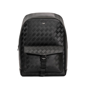 【FREED】編織壓花斜方格後背包