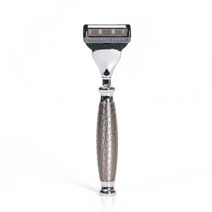 五刀式刮鬍刀 - F滿版鍍鎳浮雕