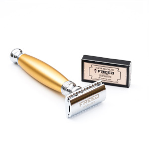 【FREED】封閉式復古雙刃安全刮鬍刀- 阿波羅  (附刀片10片)