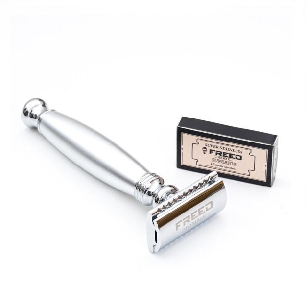 【FREED】封閉式復古雙刃安全刮鬍刀- 阿提米絲  (附刀片10片)