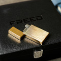 【FREED】金色拉絲銅殼煤油打火機_3