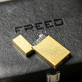 【FREED】金色滾花銅殼煤油打火機_2