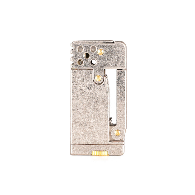 【FREED】仿舊古銀滾花按壓銅殼煤油打火機