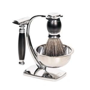 雙刃式刮鬍刀天行者禮盒五件組 -  極致黑