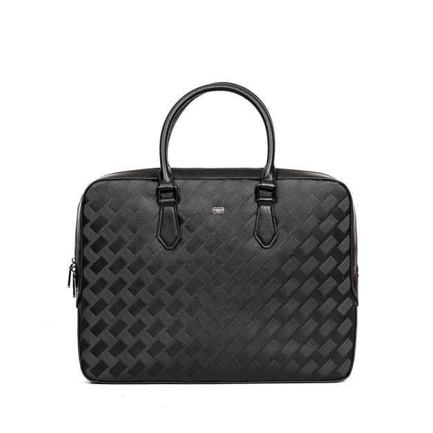 【FREED】編織壓花斜方格公事包