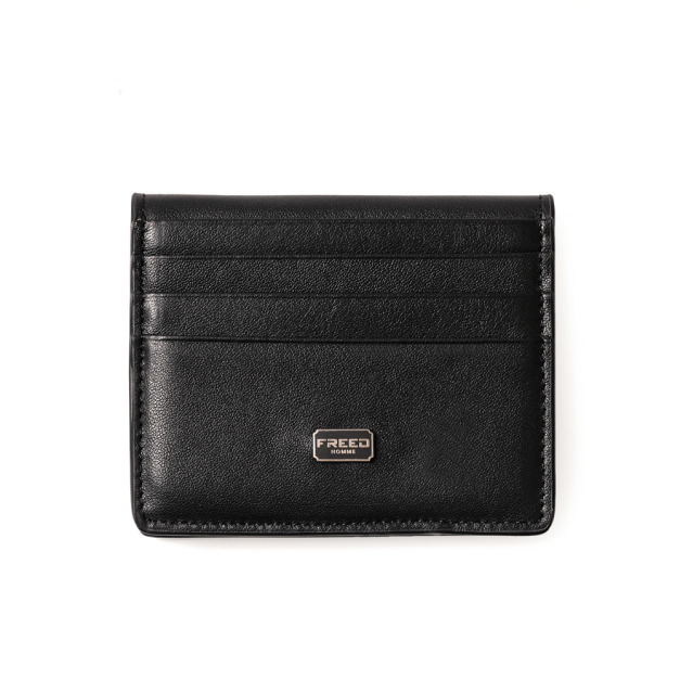 【FREED】紳士極潤頭層納帕(Nappa)真皮信用鈔票卡夾