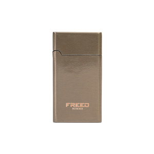 【FREED】金屬拉絲微光瓦斯打火機 - 曜黑