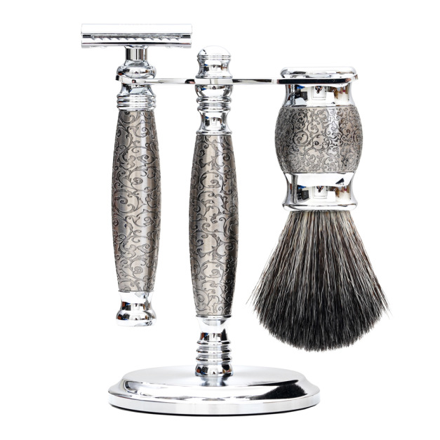 【FREED】豪華典藏版刮鬍刀禮盒 - 鍍鎳雕花