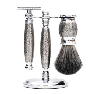 【FREED】豪華典藏版刮鬍刀禮盒 - 鍍鎳雕花