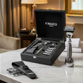 【FREED】尊爵四件組五刀式刮鬍刀禮盒 - F滿版鍍鎳浮雕_1