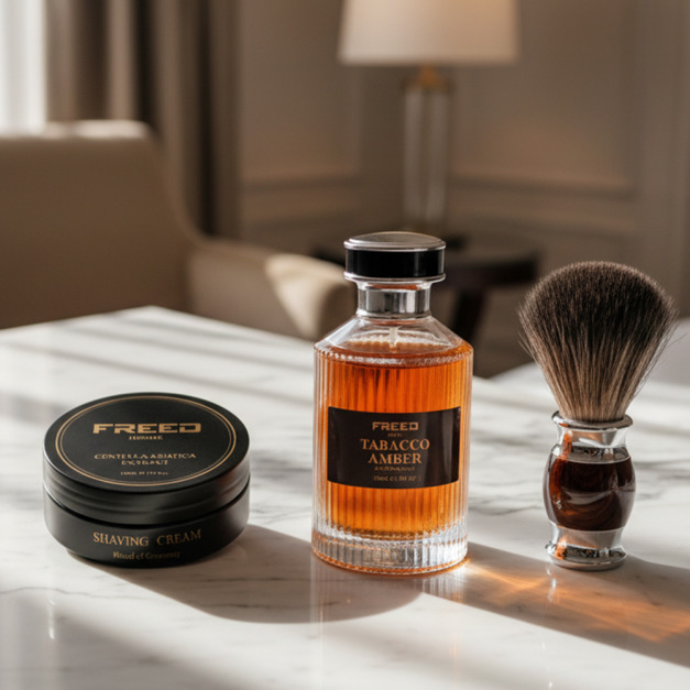 【FREED】淬鍊修容組 - 鬍鬚刷+鬍後純露+刮鬍霜皂