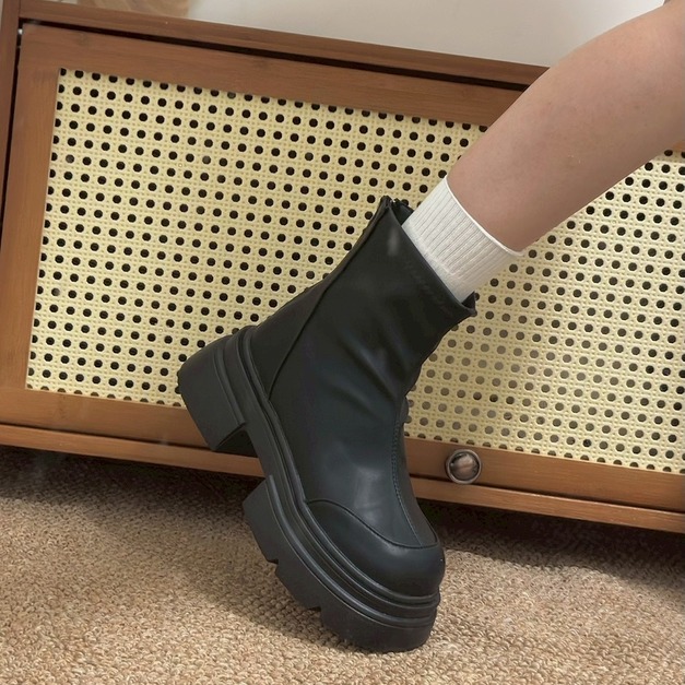 特價款-方頭厚底馬丁靴