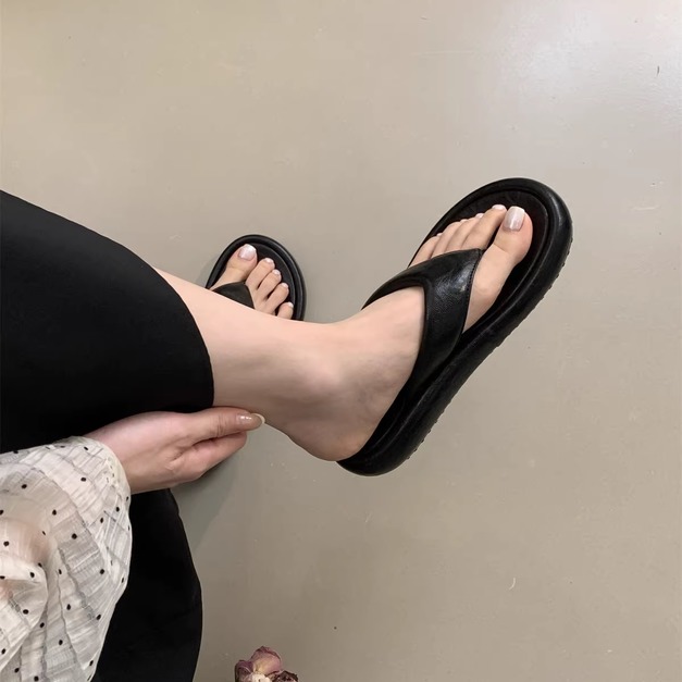 軟軟厚底人字拖鞋