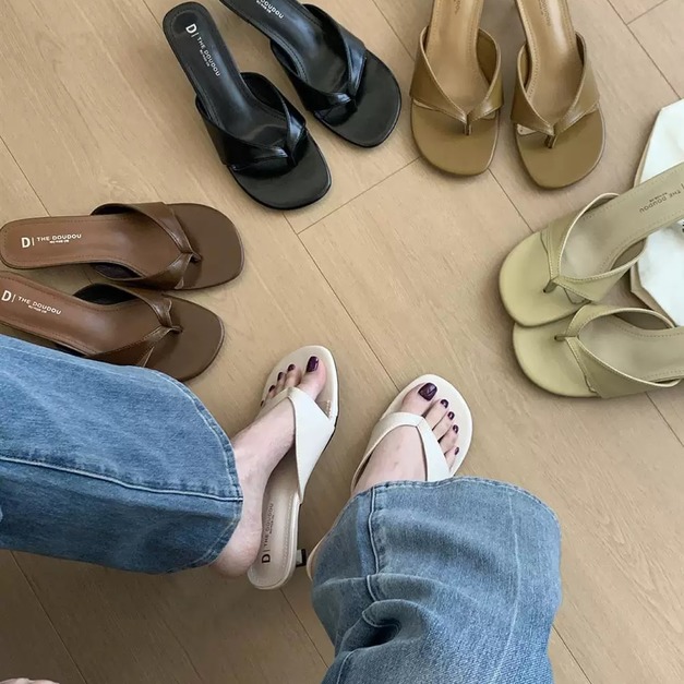 低跟人字拖夾趾涼鞋