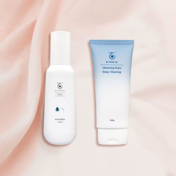 【基礎潔膚舒緩組】藻針 透亮洗面乳100g+透膚水150ml