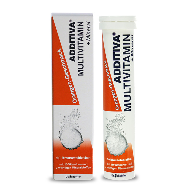 【艾迪】維他命+礦物質發泡錠柳橙口味(20錠/瓶)