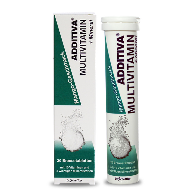 【艾迪】維他命+礦物質發泡錠芒果口味(20錠/瓶)