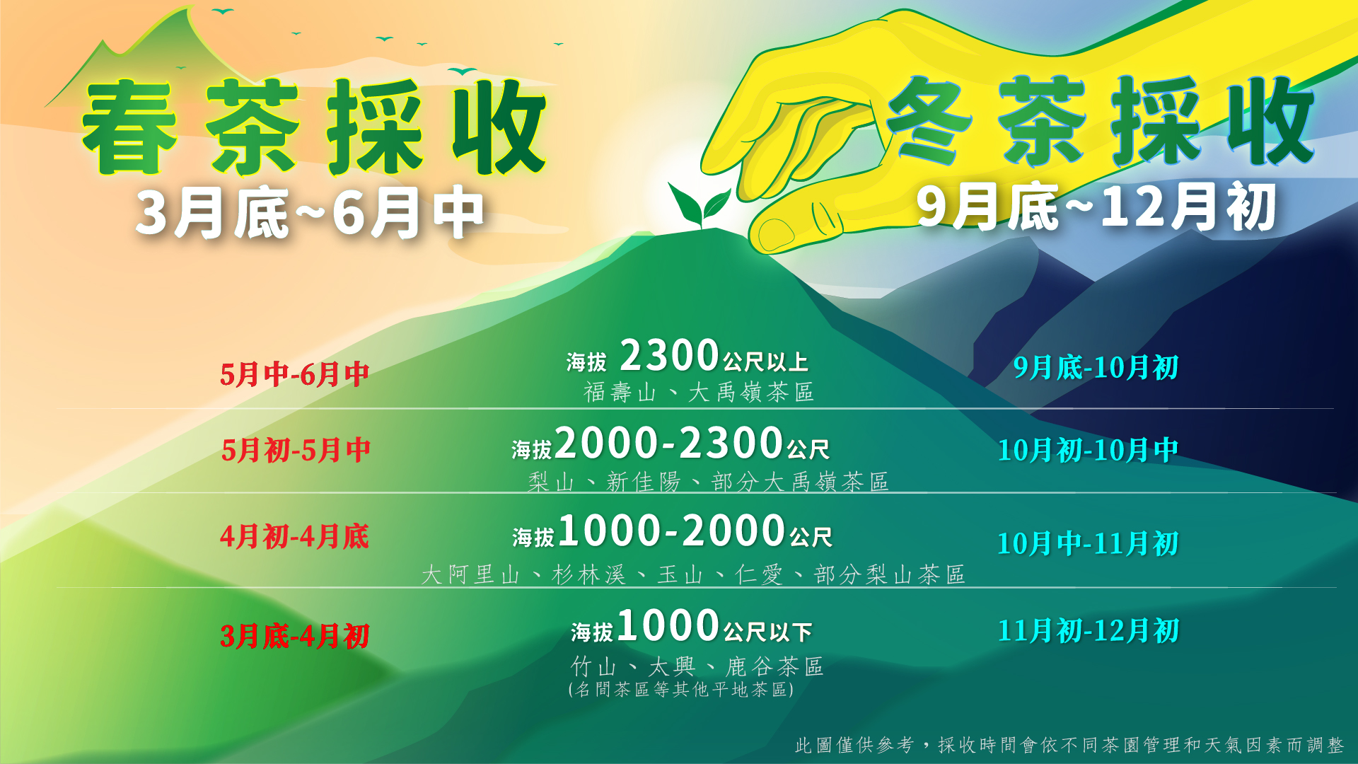 是___決定了春、冬茶開採時間⁉️