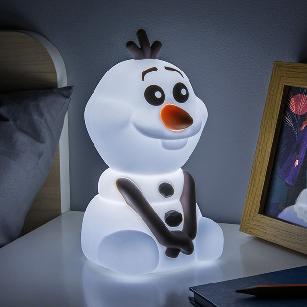 Disney 迪士尼 雪寶造型 矽膠拍拍小夜燈