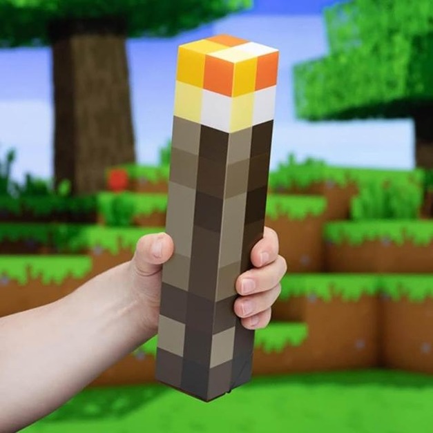 Minecraft 麥塊 火把 3D造型小夜燈