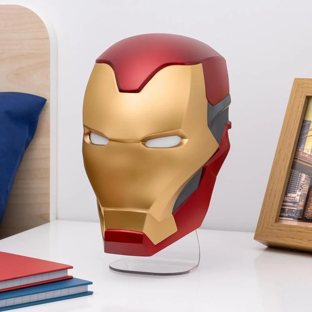 MARVEL 漫威 鋼鐵人頭盔造型 兩用壁掛式桌燈