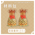 『材料包』旺財鳳梨(二入) 材料包 難易度 三星 ★★★ *顏色隨機出貨*_1