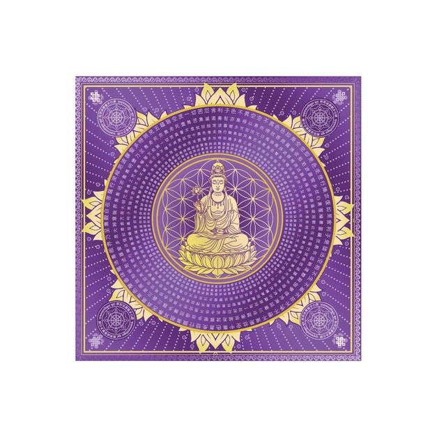 觀音心經紙 紫 一本40張/無摺痕