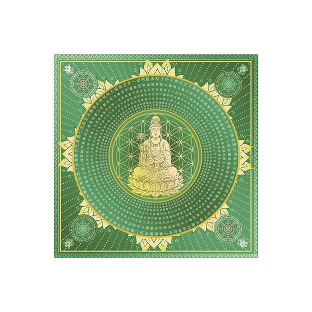 觀音心經紙 綠 一本40張/無摺痕